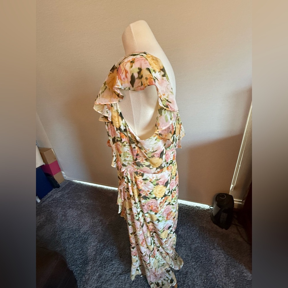 Floral Ruffle Maxi Dress - Picture 3 of 4